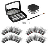 3D Magnetic Eyeliner With 2 Pairs Magnetic False Eyelashes Waterproof Natural Long Extension Fake Eye Lashes Make Up Tool Kits