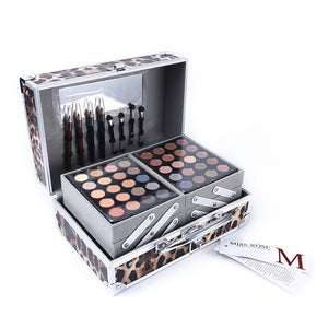 Maquillaje Profesional Miss Rose Face Powder Makeup Set Eyeshadow Palette Blockbuster Make Up Box Kit Highlighter Bronzer Gift