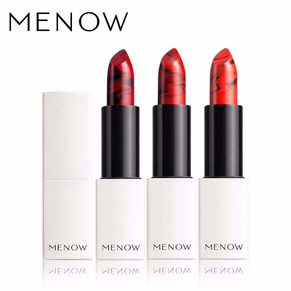 MENOW Brand Make up Sexy Color Lipstick Moisturizing Lock Color All day Lasting Lip Cosmetic Whole sale drop ship Beauty  L1703