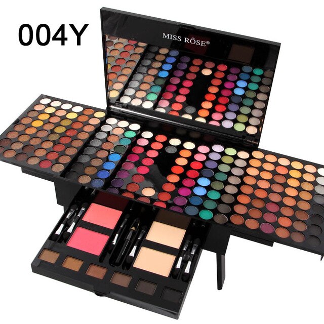 Miss Rose Professional Makeup Set Eyeshadow Palette Blush Powder Makeup Kit Full Professional Matte Shimmer Make Up For Women