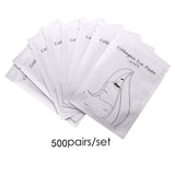 500 Pairs Eyelash Extension Paper Make Up Patches Tips Under Eye Pads Grafted Eye Stickers Lash Extension Eye Lashe Makeup Tool