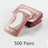 500 Pairs Eyelash Extension Paper Make Up Patches Tips Under Eye Pads Grafted Eye Stickers Lash Extension Eye Lashe Makeup Tool