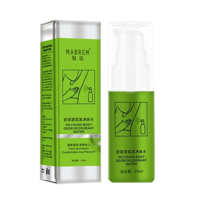 Natural Remove Armpit Foot  Body Odor Deodorizer Eliminate Bad Smell Antiperspirants Bodys Spray Antiperspirants 20ml