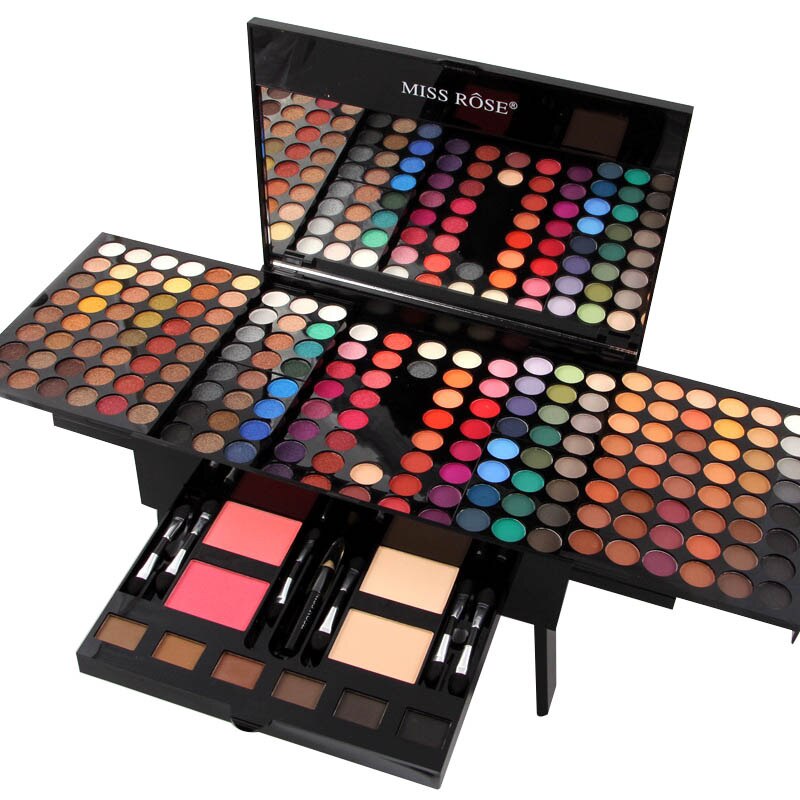 Miss Rose Professional Makeup Set Eyeshadow Palette Blush Powder Makeup Kit Full Professional Matte Shimmer Make Up For Women