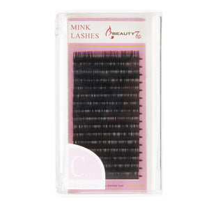 BEAUTY7 C Curl 0.20mm*12mm Volume Lashes Make up False Eyelashes Individual Eyelash Extension Natural Handmade 3D Mink Eyelash