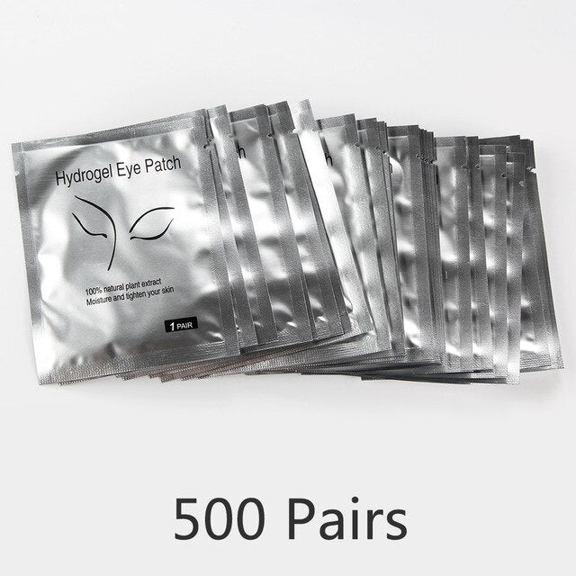 500pairs Eyelash Under Eye Pads Eyelash Extensions Paper Patches Grafted Eye Stickers Eye Tips Sticker Wraps Make Up Tools