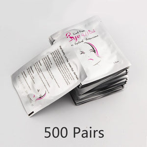 500pairs Eyelash Under Eye Pads Eyelash Extensions Paper Patches Grafted Eye Stickers Eye Tips Sticker Wraps Make Up Tools