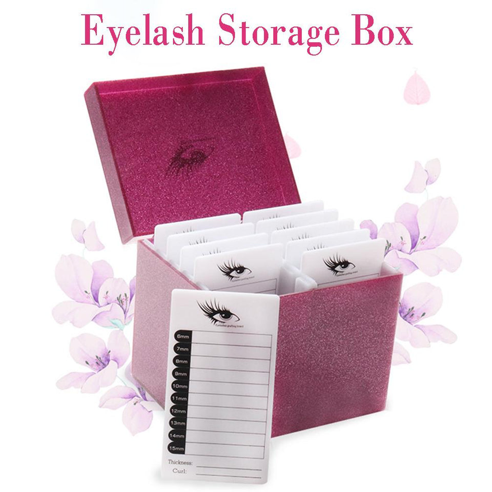 10 Layer Eyelash Storage Box Make-up Display Container Eyelash Holder Box Grafting Eyelash Box Extension Tool