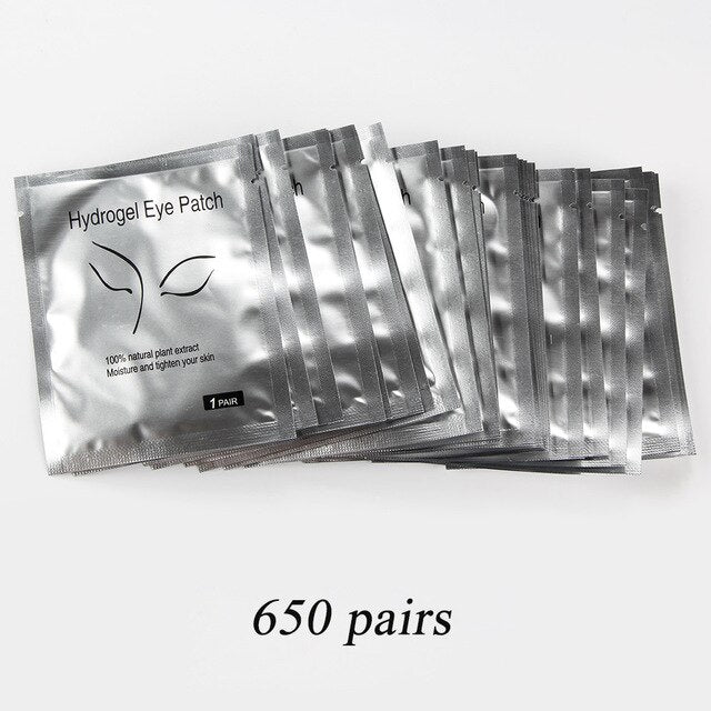 650 Pairs Eye Patches Gel Patch Grafting Eyelash Under Eye Pads Lash Eyelash Extension Pillow Sticker Wraps Make Up Tools