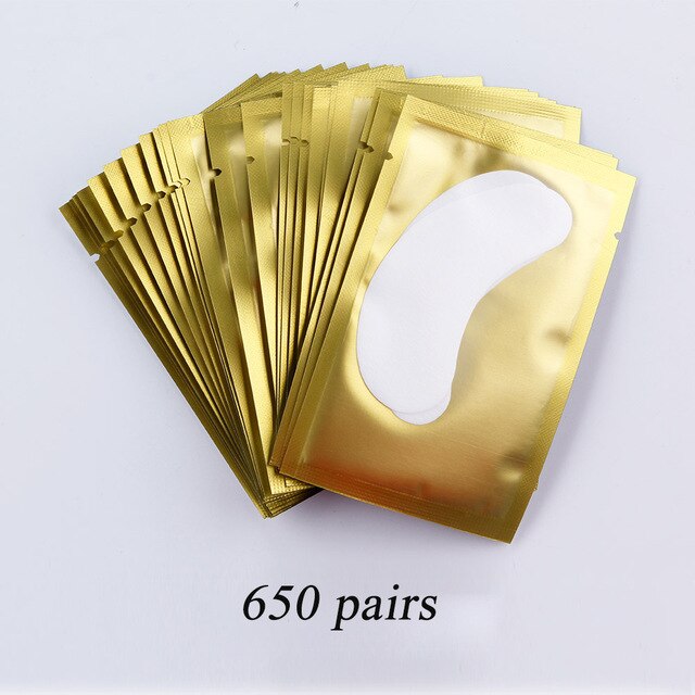 650 Pairs Eye Patches Gel Patch Grafting Eyelash Under Eye Pads Lash Eyelash Extension Pillow Sticker Wraps Make Up Tools