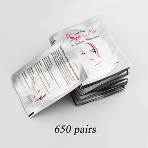 650 Pairs Eye Patches Gel Patch Grafting Eyelash Under Eye Pads Lash Eyelash Extension Pillow Sticker Wraps Make Up Tools