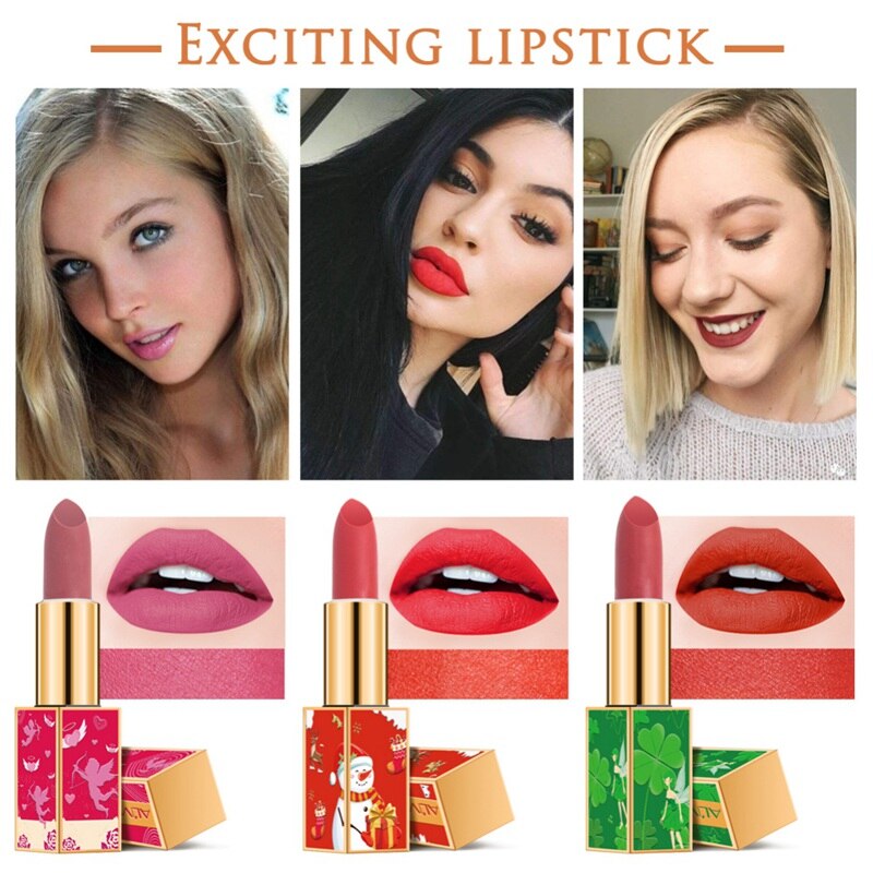 Matte Lipstick Make Up Waterproof Velvet Glossy Sexy Lipstick Fashion Lipsticks Set new