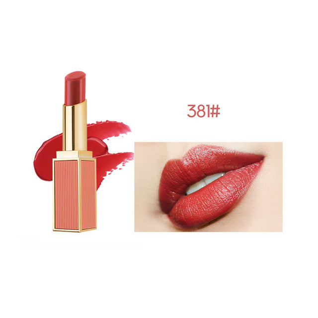 make up matte lipstick Convex convex color lipstick moisturizing hydrating anti-cracking lipstick student cute retro red 5238