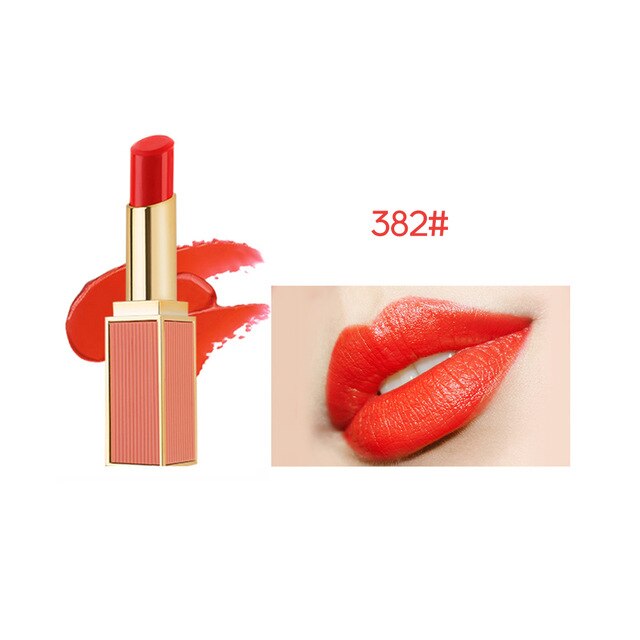 make up matte lipstick Convex convex color lipstick moisturizing hydrating anti-cracking lipstick student cute retro red 5238