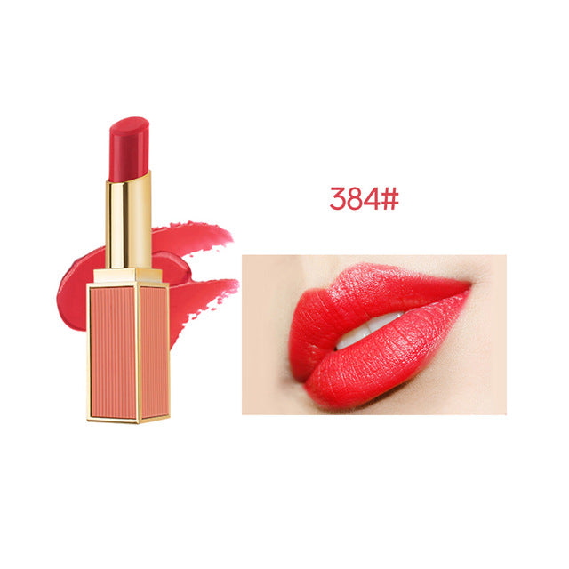 make up matte lipstick Convex convex color lipstick moisturizing hydrating anti-cracking lipstick student cute retro red 5238