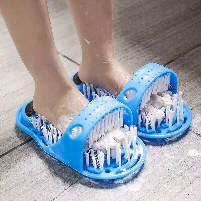 28cm*14cm*10cm Plastic Bath Shoe Shower Brush Massager Slippers Bath Shoes Brush for Feet Pumice Stone Foot Scrubber Brushes