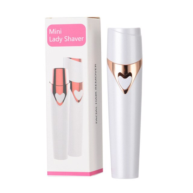 Mini Women Painless Hair Removal Female Upper Lip Cheeks Lipstick Shaver Face Hair Remover Shaving