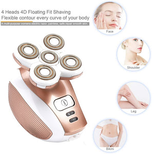 4/5head Painless Electric Face Hair Remover Epilator Mini Shaver Razor Instant Portable Epilator Shaving Trimme shaver