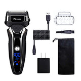 Bread Shaver Rechargeable Waterproof Electric Sidebums Trimmer Machine Shaving Machine Razor Shaver For Men Adults