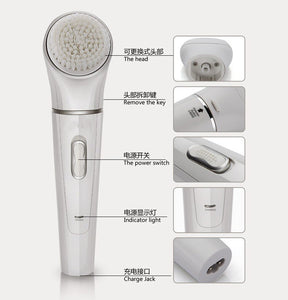 Body massage foot cutin file grinding massage Hair Shaving Removal razor face whitening Cleaser Device 5 in 1 Multi-function