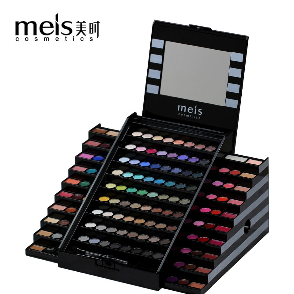 2017 New MEIS Brand Makeup Set 130 Colors Professional Makeup Matte Eye shadow Concealer Make up Palette Lip Glass Blusher 0130