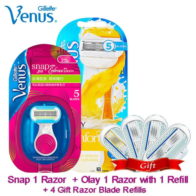 Gillette Venus Razor for Women Girls Ultra Thin Layers Blade with Lubricating Soap Safty Razor Shaving & Hair Removal