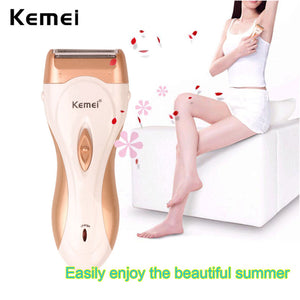 2019 Kemei  Rechargeable Electric Shaver Woman Shaving Lady Epilator Body Hair Removal Trimmer Depilation Machine Depilator 42