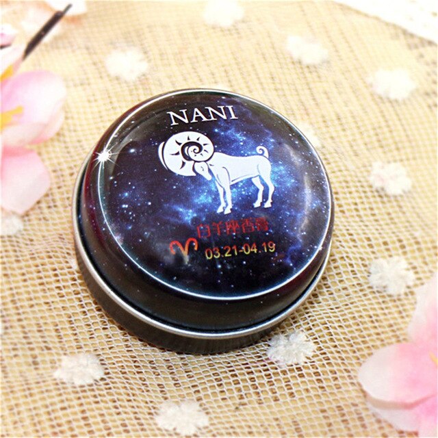 High Quality 12 Signs Constellation Zodiac Magic Solid Deodorant Solid Fragrance Magic Balm For Women Men