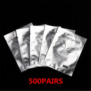 500 Pairs Eyelashes Paper Patches Under Eye Pads Eyelash Extension Hydrating Eye Tips Sticker Wraps Lint Free Make Up Tools